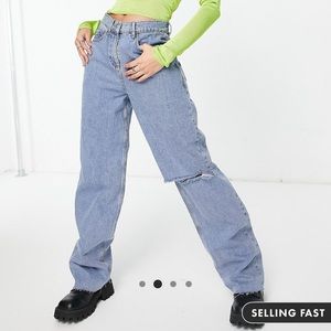 NWT ASOS Collusion x014 extreme dad jeans 24x30!